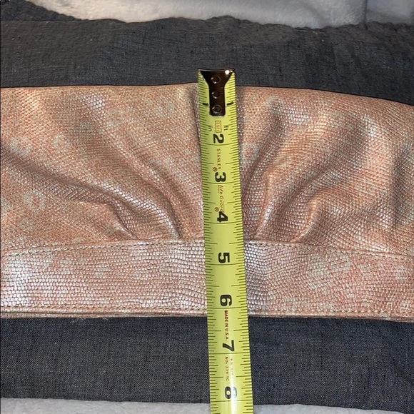 Lauren Merkin Gold/Cream Clutch w/ Dust Bag - Picture 10 of 12